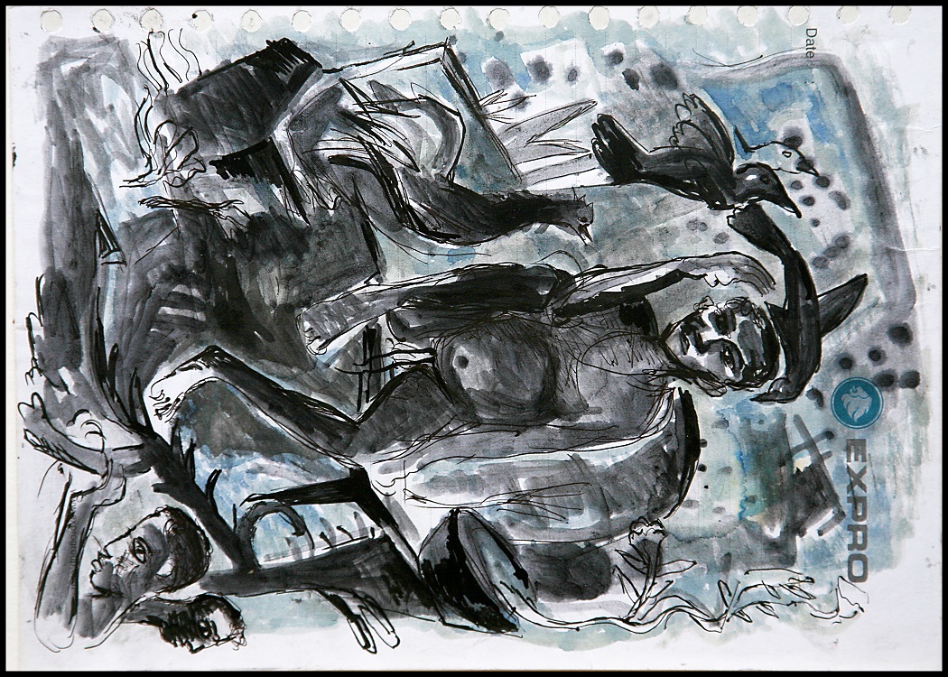 Dt461 Water Color On Paper  X  INC   Available.Jpg